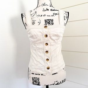 button down tank top